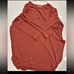 We The Free Terracotta Long Sleeve Top